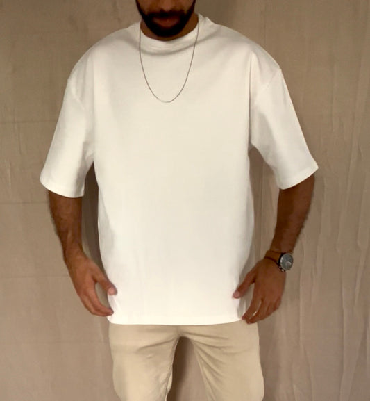 ZIL Off White Oversized Tee | تيشيرت أوفرسايز أوف وايت