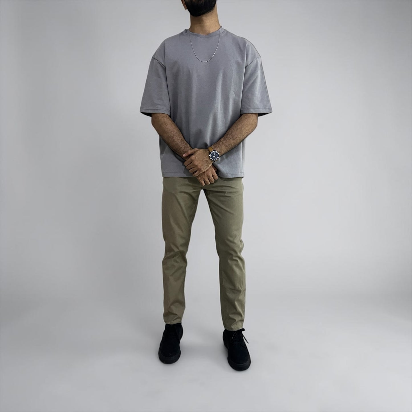 ZIL Gray Oversized Tee | تيشيرت أوفرسايز رمادي