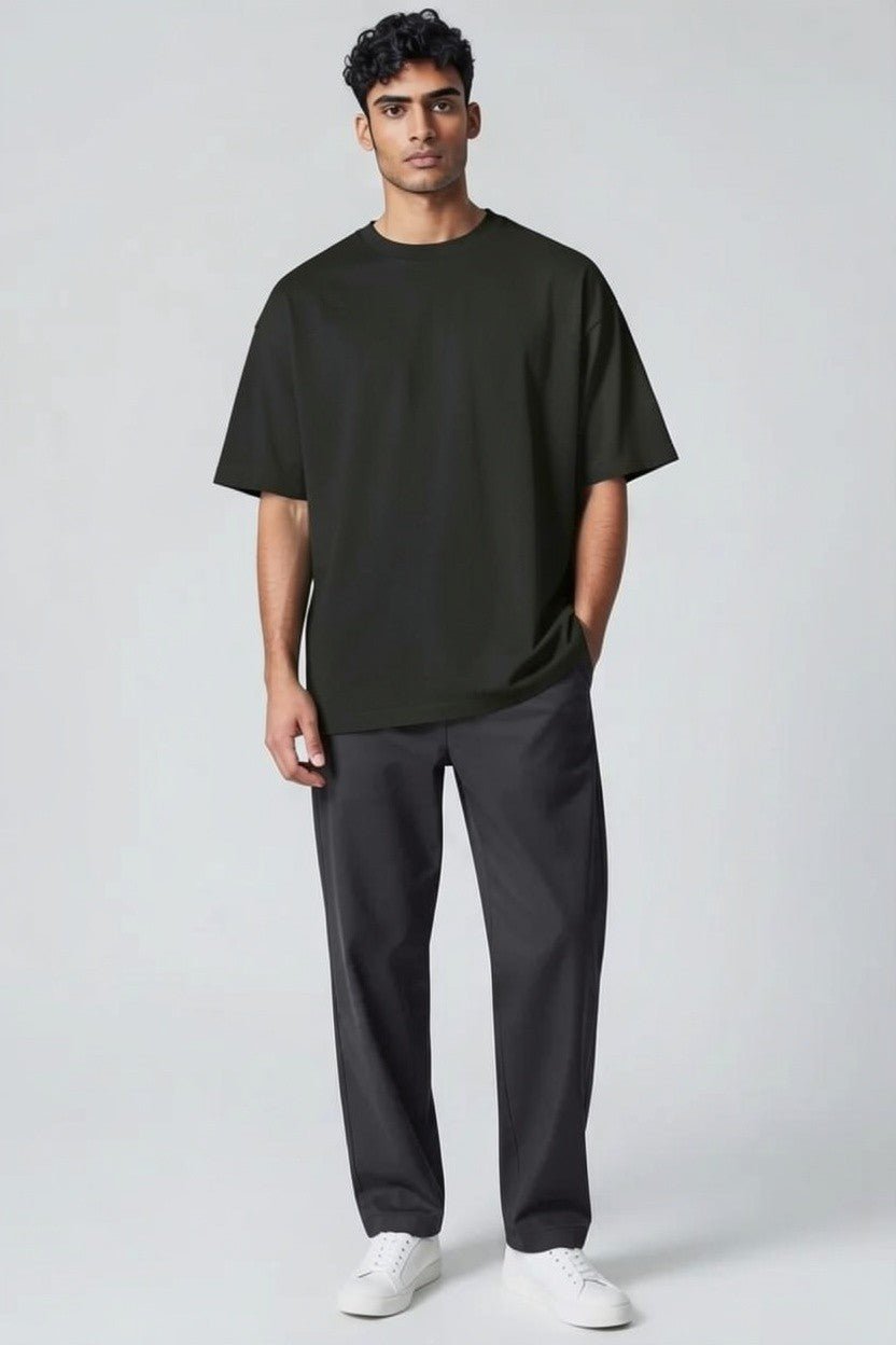 ZIL Black Oversized Tee | تيشيرت أوفرسايز أسود