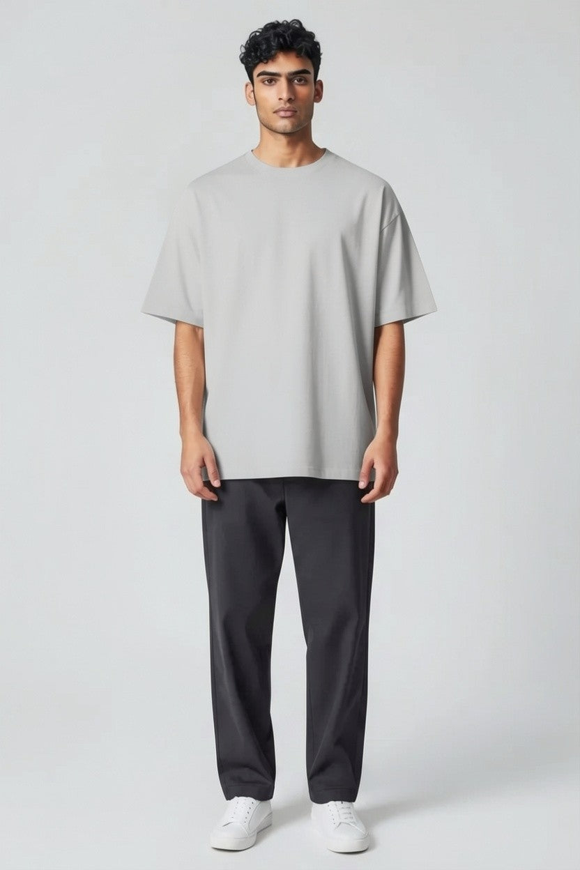 ZIL Gray Oversized Tee | تيشيرت أوفرسايز رمادي